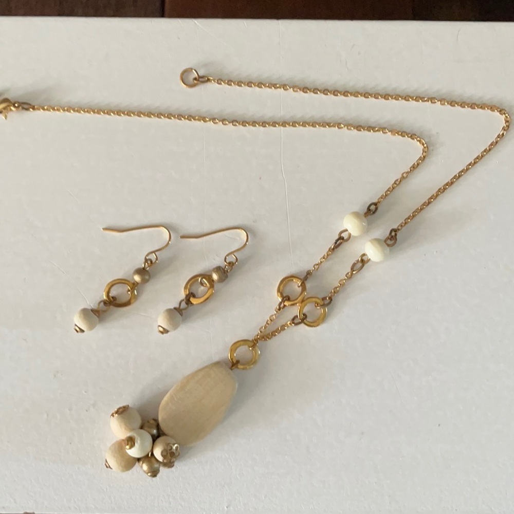 Necklace with matching earrings